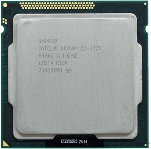 【中古パーツ】複数購入可 CPU Intel Xeon E3-1225 3.1GHz TB 3.4GHz SR00G Socket LGA1155 4コア4スレッド 動作品 サーバー用 