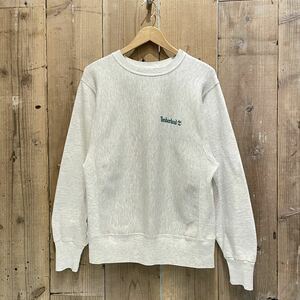 【サイズ M】 90s USA製 Timberland リバースウィーブ スウェット シャツ ビンテージ アメリカ古着 ティンバーランド Champion 犬 オオカミ