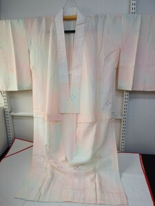 YA5285 和装　可愛い　袖無双　単衣長襦袢　襦袢　絹　身丈→約126㎝+8㎝/裄→約66.5㎝　リメイク素材　お稽古