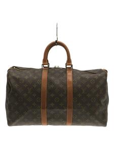 LOUIS VUITTON◆キーポル45_モノグラム_BRW/PVC/BRW