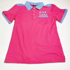 フィドラ FIDRA 赤 レッド ゴルフ トレーニング用 ポロシャツ 女性用Lサイズ