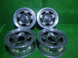 中古 15インチ 15×6.5J 6穴 JAOS VICTRON 社外 アルミホイール 4本セット KDH205K ハイエース 絶版 希少