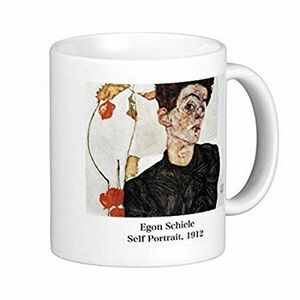 エゴン・シーレ『 自画像 』（1912） のマグカップ B