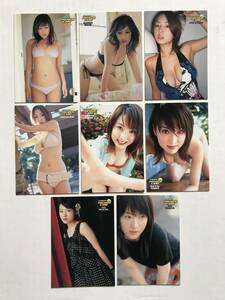 懐かしの貴重な雑誌付録カード　Young Champion（前田亜季、瀬戸早妃、MEGUMI、他）8枚セット