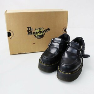 ドクターマーチン Dr. Martens BELLE 厚底ローファー UK4/ブラック 2ストラップバー レザー シューズ 23cm【2400013712774】