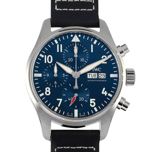 IWC パイロットウォッチ クロノグラフ 41 IW388101 ブルー文字盤 新品 腕時計 メンズ