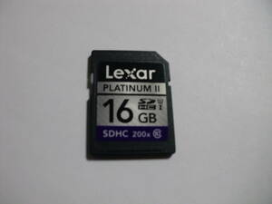 16GB　SDHCカード　Lexar PLATINUM2　フォーマット済み　メモリーカード　SDカード