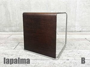 B)lapalma/ラパルマ■UENO STOOL / ウエノ スツール■オーク突板成型合板■ダークウォールナット色☆