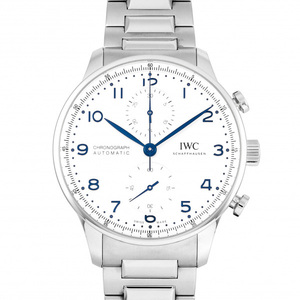 IWC ポルトギーゼ クロノグラフ IW371617 シルバー文字盤 新品 腕時計 メンズ