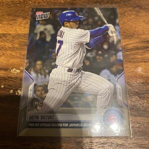 【鈴木誠也】 Topps Now SEIYA SUZUKI 2022年4月18日 カードNo.66 シカゴ カブス Chicago Cubs BBM EPOCH エポック　3