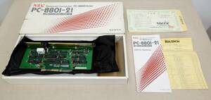 ジャンク KS253/ NEC PC-8801-21 CMTインタフェースボード 外箱 取説付/ジャンク品/日本電気 PC-8800