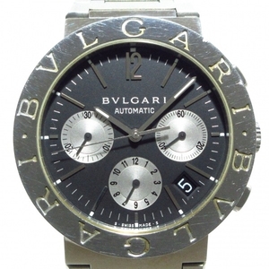 BVLGARI(ブルガリ) 腕時計 ブルガリブルガリ BB38SSCH メンズ クロノグラフ 黒