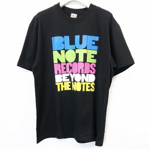 UNITED ATHLE - L メンズ 男性 Tシャツ カットソー 音楽 ブルーノート BLUE NOTE RECORDS BEYOND THE NOTES 丸首 半袖 綿100% ブラック 黒