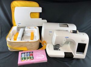 0u1k35E057 【動作品】JUKI ミシン jureve Model HZL-010N ケース等付属品付き ハンドクラフト 手芸 ジューキ