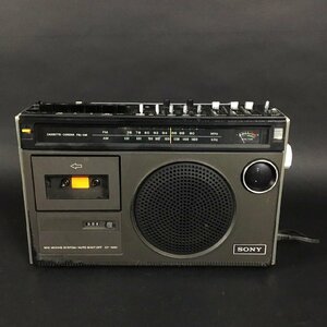ER1109-2-3 ジャンク品 現状品 SONY CF-1980 FM/AM ラジカセ カセットコーダー キズ有 レトロ ソニー ラジオ 100サイズ