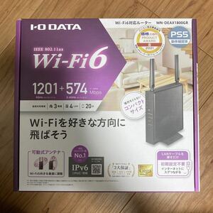 新品】I-O DATA/アイ・オー・データ Wi-Fi6対応 ルーター WN-DEAX1800GR 無線LAN 