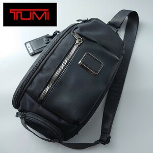 1円 TUMI トゥミ KElley ケリー スリングディバッグ ブラック 黒 ワンショルダー 斜め掛け バリスティックナイロン×レザー 232399D メンズ