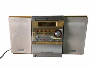 24D04-22N：ジャンク　KENWOOD システムコンポ　RXD-SJ3MD 　希少ゴールド　CD/MD/カセット