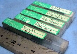 E553 超硬 エンドミル UNIMAX C-CEBCERB R0.5～R2 5本セット 中古