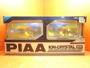 N】未使用品 当時物 PIAA イオンクリスタル 角目型フォグランプ PK651I イオンレンズ H3バルブ スポットランプ 補助灯 社外 長期保管品