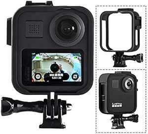 Huobo UKATOF GoPro MAX 360度パノラマアクションカメラシリコン保護ケースアクセサリー、飛散防止レンズカバー