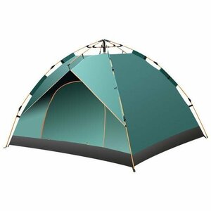 ワンタッチテント テント ワンタッチ式 キャンプ　簡単設営　通気性抜群　210D　メッシュ付き　防風 UVカット 　2~4人用テント MAY799
