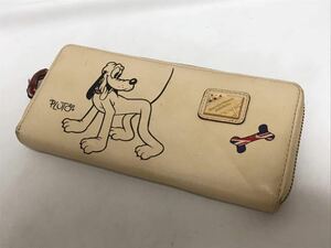 Samantha Thavasa Petit Choice Disney サマンサタバサ ディズニー PLUTO 長財布 牛革 中古 1161o2500