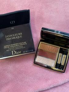 ディオール Dior トリオブリックパレット アイシャドウ 733 CORAL GLOW 限定 美品