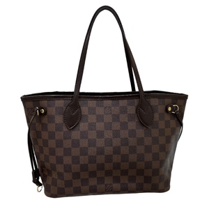 ルイ・ヴィトン LOUIS VUITTON ネヴァーフル PM N51109 ブラウン ダミエ トートバッグ レディース 中古