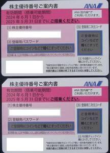 ANA 株主優待券2枚 ～2025.05.31