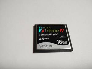 16GB　SanDisk　ExtremeⅣ　CFカード　フォーマット済み　メモリーカード　コンパクトフラッシュカード