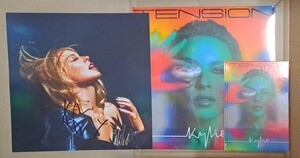 Kylie Minogue Tension Deluxe Edition Mediabook CD Silver Gatefold LP +直筆サイン カイリー・ミノーグ デラックスCD シルバーLP