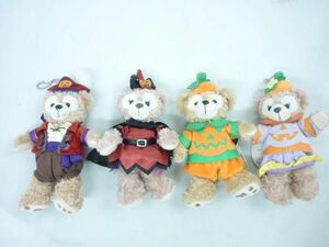 【同梱可】中古品 ディズニー ダッフィー シェリーメイ ハロウィン ぬいぐるみバッジ グッズセット