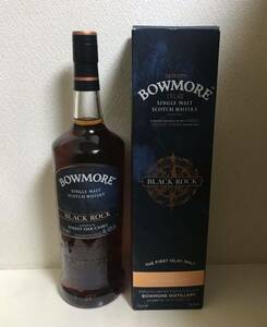 送料無料 Bowmore ボウモア BLACK ROCK ブラックロック whisky ウイスキー 40% 1000ml 箱付