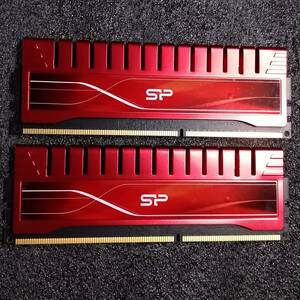 【中古】DDR3メモリ 8GB[4GB2枚組] シリコンパワー SP004GXLYU16ANSA [DDR3-1600 PC3-12800] 