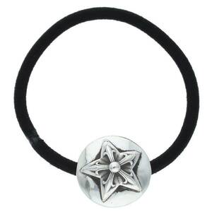 クロムハーツ Chrome Hearts HAIRBAND/スターボタンヘアゴム シルバーコンチョ 中古 SS07