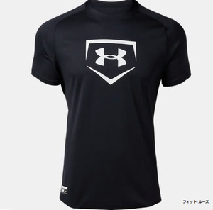 新品 アンダーアーマー UAビッグロゴベースボールシャツ BLK S 2019　ニューモデルが安い！