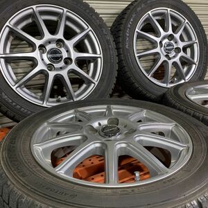 WAREN ヴァーレン 14インチ アルミホイール 4本セット オートバックス スタッドレスタイヤ NorthTrek 155/65R14 N-BOX サクラ タント