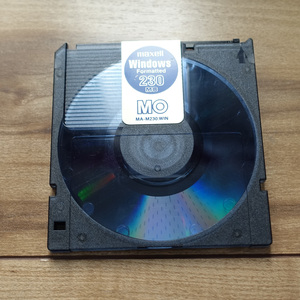 MO maxell 256MB Windows Formatted クリアブラック