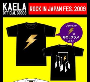 KAELA カエラ　ROCK IN　JAPAN　FES. 2009 Ｔシャツ 黒 M フェス
