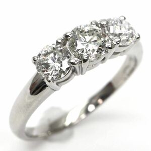 豪華!!1ct up!!JEWELRY MAKI(ジュエリーマキ)◆Pt850 天然ダイヤモンドリング◆A 約5.2g 約20号 1.53ct diamond ring指輪 jewelry EI7/FA1