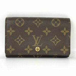 【4R35】1円スタート LOUIS VUITTON / CA1013 ルイヴィトン ポルトモネビエ トレゾール 二つ折り 財布 ウォレット ブラウン 