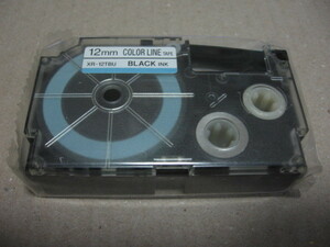 CASIO カシオ ネームランド テープ 12mm XR-12TBU (MADE IN JAPAN)