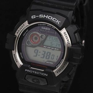 1円 保/箱付 稼働 良品 カシオ G-SHOCK マルチバンド6 GW-8900 QZ デジタル ラバーベルト メンズ腕時計 DOI 2000000 5NBG1