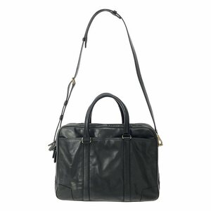 COACH / コーチ | 70777 2Way レザー トート ショルダーバッグ ブリーフケース | ブラック | メンズ