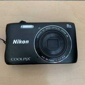 m062）動作品 良品 Nikon ニコン COOLPIX S3700 クールピクス コンパクトデジタルカメラ ブラック