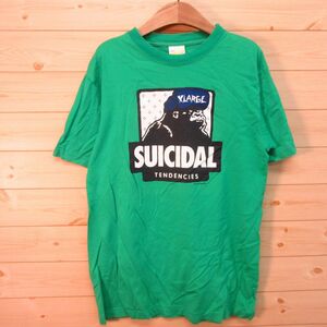 ◎Suicidal Tendencies x X-LARGE スイサイダル・テンデンシーズ エクストララージ◆コラボ Tシャツ グッズ バンド◆メンズ 緑 S◆A5131