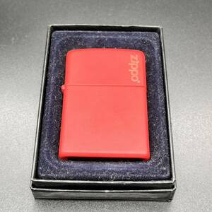 火花確認済 ZIPPO ジッポー RED 赤色 ジッポ ライター 喫煙具 箱付き オイルライター 喫煙グッズ b3-27