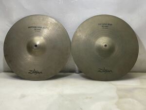 64100 シンバル Zildjian TOP NEW BEAT HI HAT 14"/36 2枚　中古　