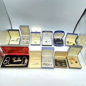 『H21』ブランド タイピン カフス まとめ11点 Royal Windsor/CELINE/Burberry/WEDGWOOD/dunhill/GIVENCHY/COPENHAGEN/LANVIN/TANAKA 現状品